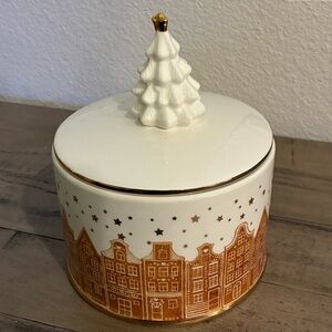 Gingerbread Village Cookie Canister.